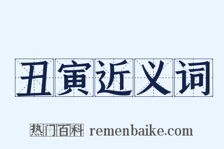 丑寅近义词是什么意思的图片